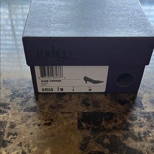 Indigo Sage Copper Heels for Women